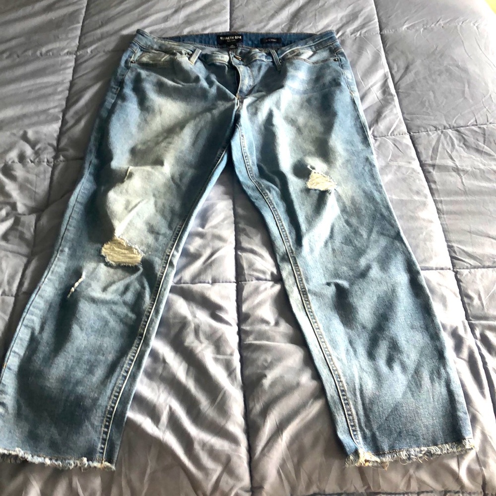 Kenneth Cole distressed jeans